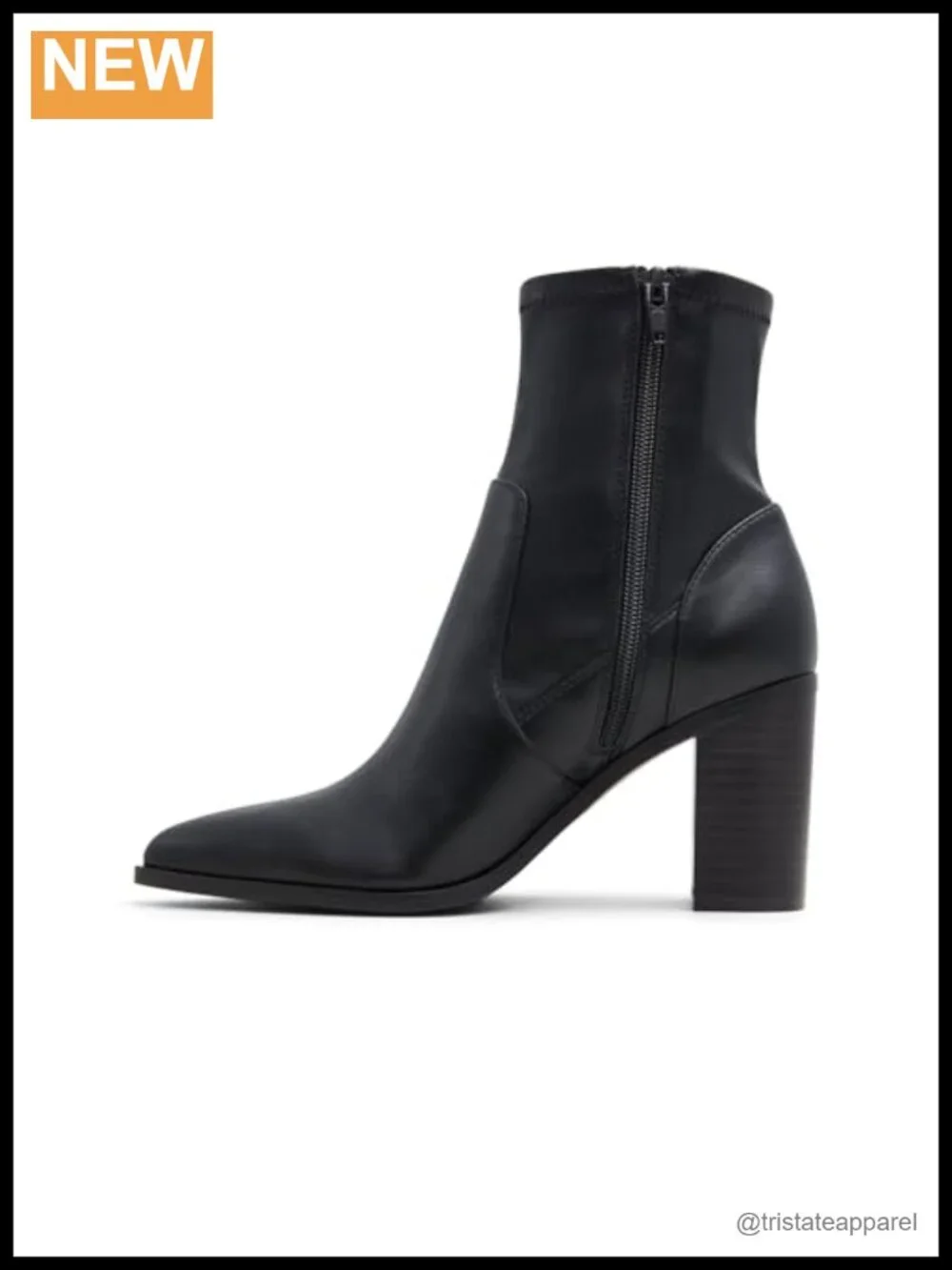 Call It Spring Johannah Ankle Boots Women's Pointed Toe Vegan PU Bootie Zip
